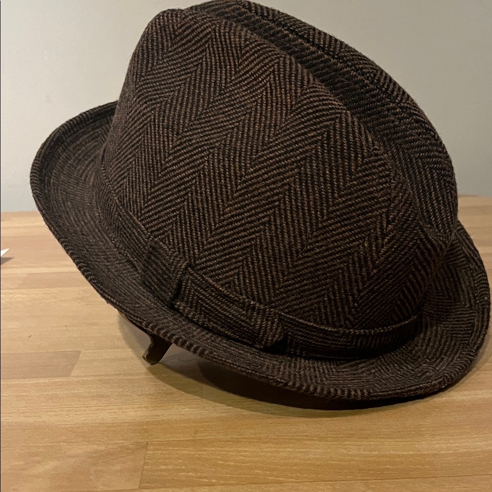 Men’s Dorfman Pacific Herringbone Fedora Hat
